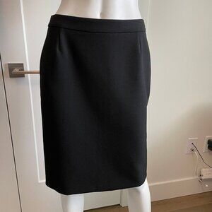 Boss Hugo Boss Vilea1 Classic Poly Viscose Blend Lined Skirt Black Sz 6 NWOT